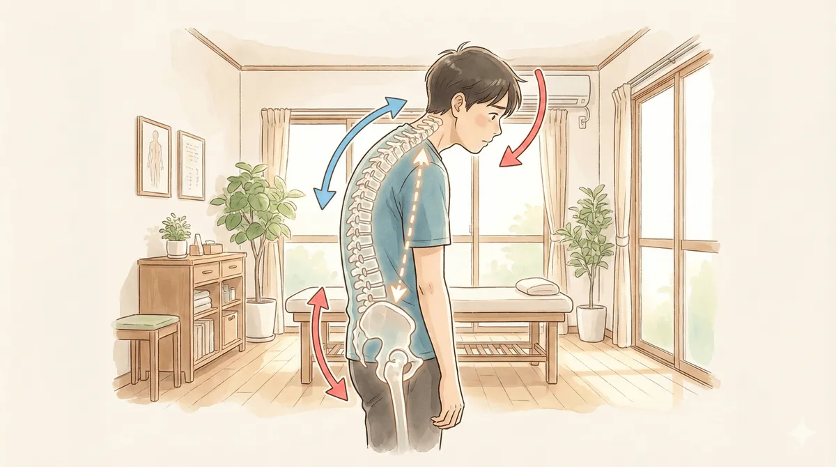 【衝撃の事実】あなたの「スマホ首」が治らない本当の理由。首ではなく、実は「お尻」が犯人だった！？根本改善のための「白猿献桃」メソッド